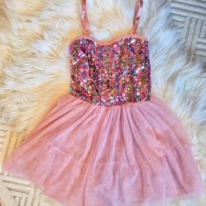 Multicolor Sequined Party Dress